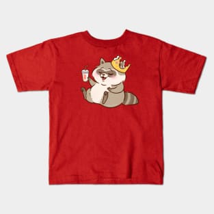 Let Them Eat Trash Raccoon Kids T-Shirt